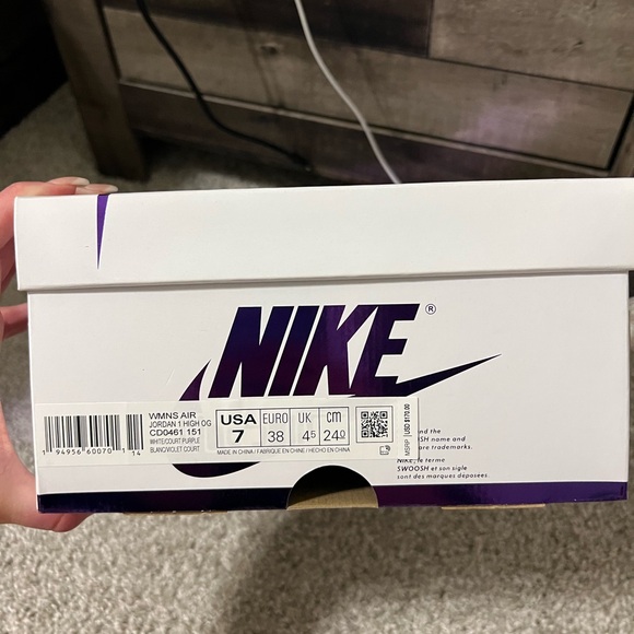 Air Jordan 1 OG high court purple W - Picture 5 of 7